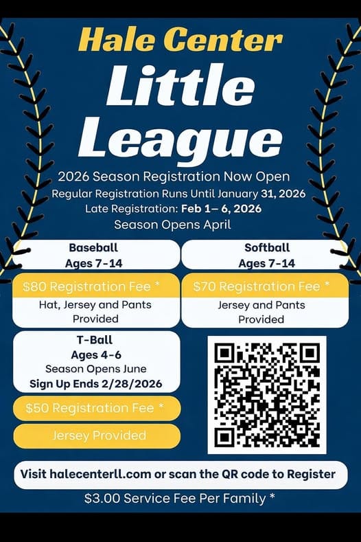 Little League Sign Up Begins!