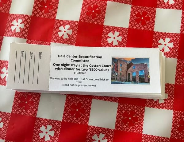 Hale Center Beautification Association Raffle