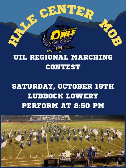 Congratulations to the Hale Center Mighty Owl Band!